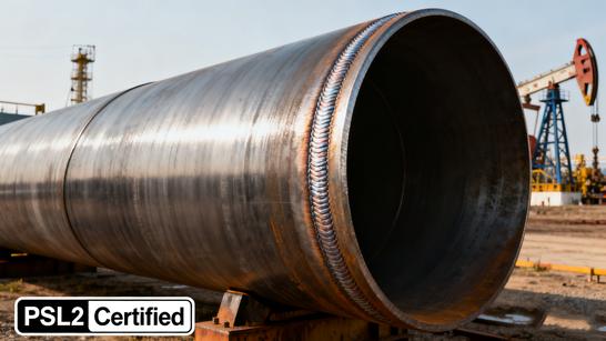 API 5L X42 LSAW Pipe: Ensuring Integrity for High-Pressure Oil & Gas Transmission Lines (PSL2 Certified)